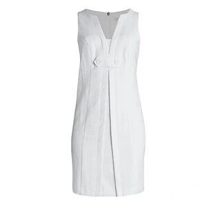 TRINA TURK Classic White Shift Mini Dress Size 2